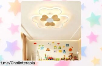 Lámpara de techo LED infantil BLMYL con mando y colores mágicos a un precio que parece broma; haz que el cuarto de tu peque brille como nunca y crea sonrisas!