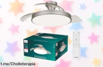Lámpara de techo con ventilador Philips Atlas que refresca y transforma tu hogar, ahora a un precio loco que no querrás dejar escapar. ¡Hazlo tuyo antes de que desaparezca!