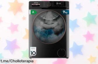 Lavadora Cecotec Bolero Dresscode súper silenciosa y con función vapor, ¡un ofertón increíble que dejará tu ropa impecable! No dejes pasar esta oportunidad única.