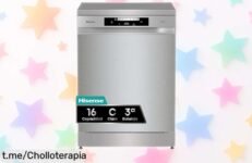 Lavavajillas Hisense HS643C90X con apertura automática y lavado en 15 minutos a un precio de escándalo, disfrutarás más tiempo con los tuyos. ¡No te lo pierdas!
