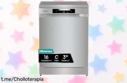 Lavavajillas Hisense HS643C90X con apertura automática y lavado en 15 minutos a un precio de escándalo, disfrutarás más tiempo con los tuyos. ¡No te lo pierdas!