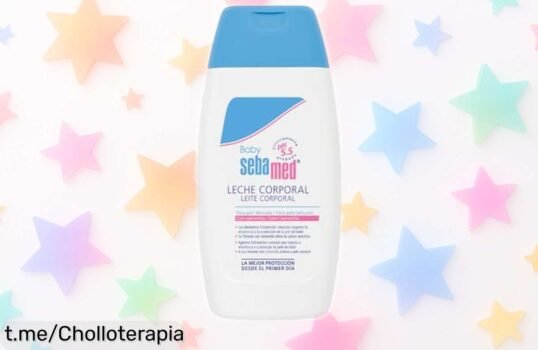 Leche corporal Sebamed para bebés, calma y repara su piel sensible con cada uso a un precio de escándalo que no querrás dejar pasar. ¡Date prisa, tu bebé lo merece!