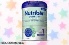 Leche en polvo Nutribén Confort 800g con prebióticos que calma cólicos y mejora digestión, ¡no dejes pasar este chollo increíble para cuidar a tu bebé!