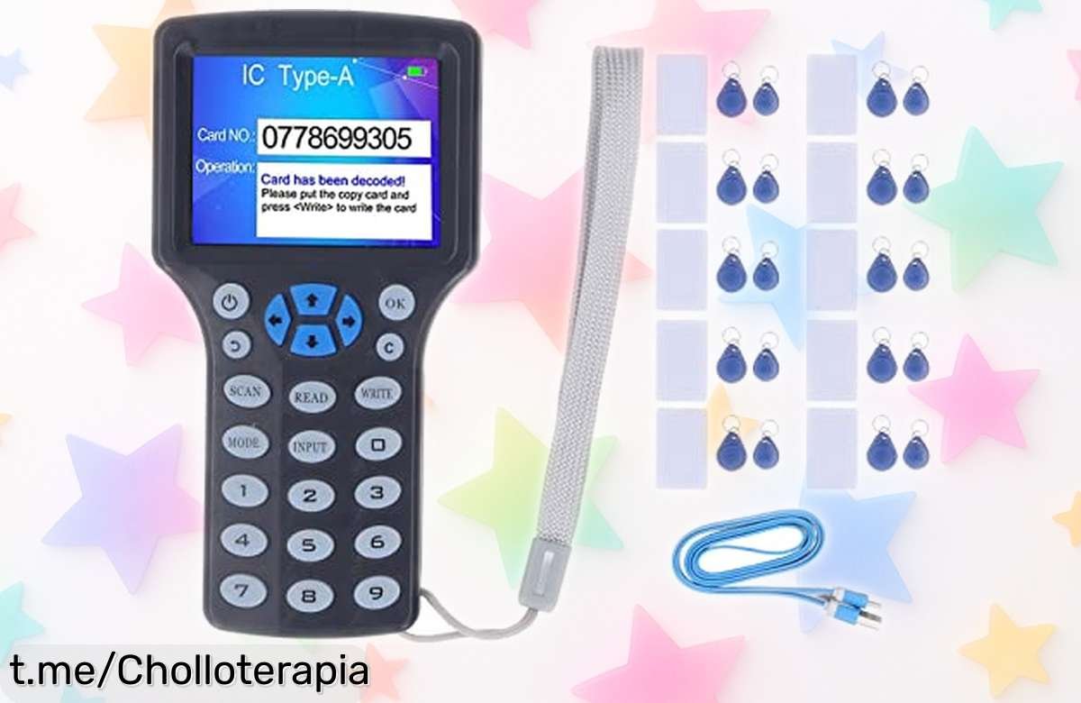 Lector y duplicador de tarjetas RFID NFC a color, una ganga que no puedes dejar pasar: llévalo donde quieras y aprovecha su precio increíble antes de que se agote.