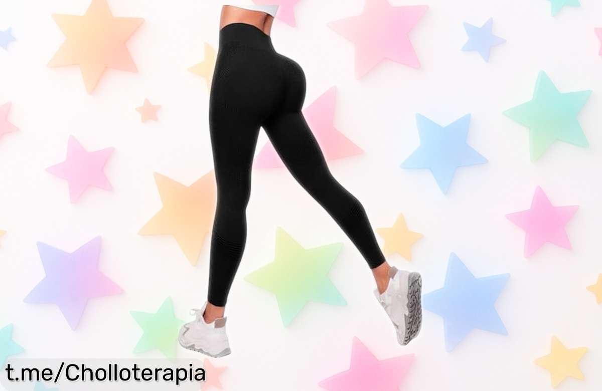 Leggings anticelulitis para mujer que moldean piernas y glúteos a un precio rebajado, perfectos para lucir espectacular mientras quemas grasa. ¡No dejes pasar este chollo único!