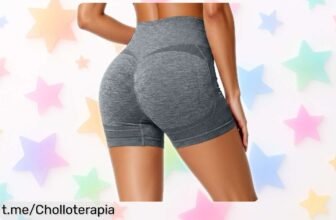 Leggins cortos deportivos de mujer con efecto push up a precio de risa, renueva tu outfit y siéntete increíble mientras te mueves. ¡No pierdas esta oferta ya!