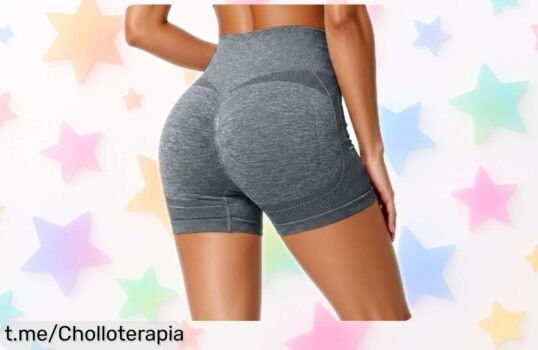 Leggins cortos deportivos de mujer con efecto push up a precio de risa, renueva tu outfit y siéntete increíble mientras te mueves. ¡No pierdas esta oferta ya!