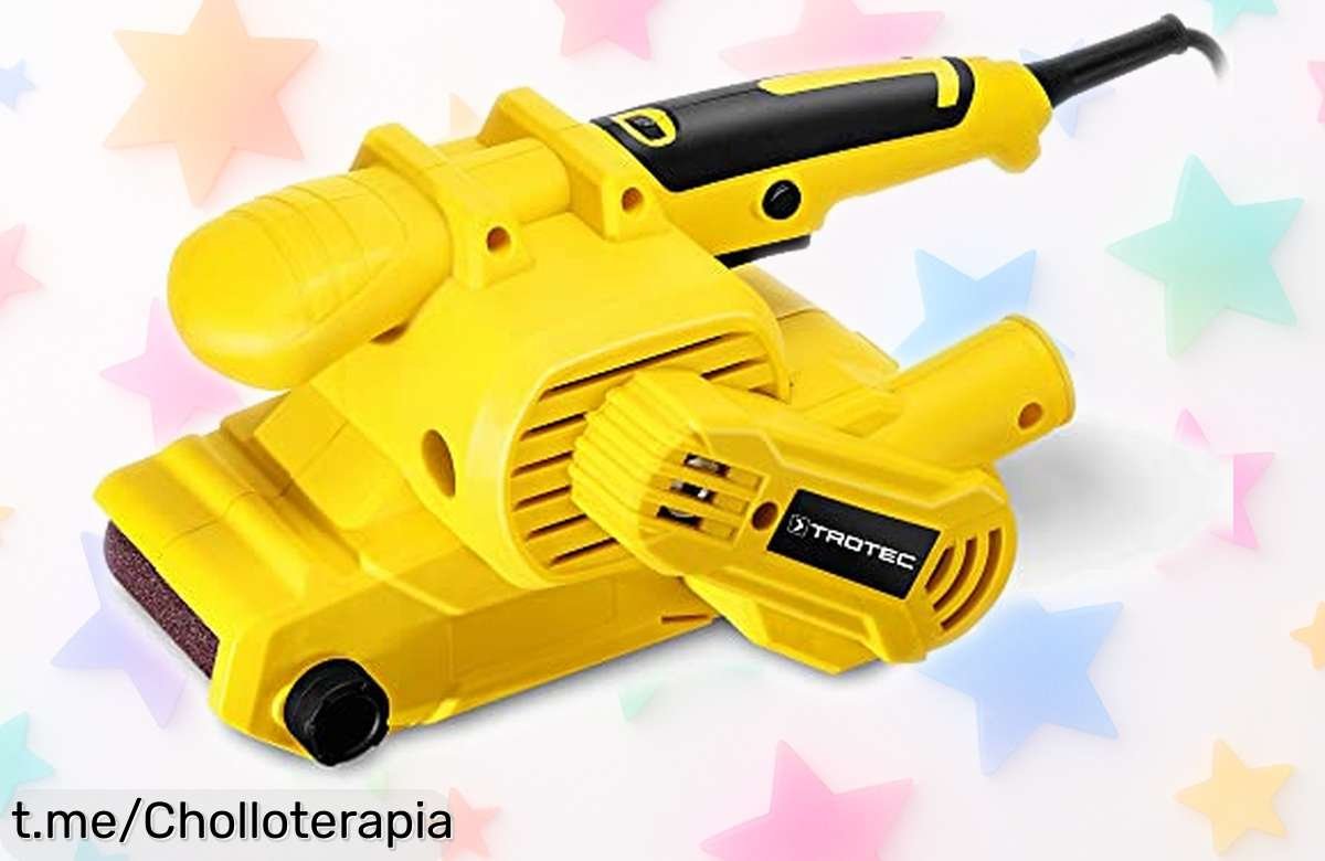 Lijadora de banda TROTEC PBSS 10800 que alisa como un profesional a un precio de escándalo, ¡no dejes pasar esta oportunidad única para mejorar tus proyectos!