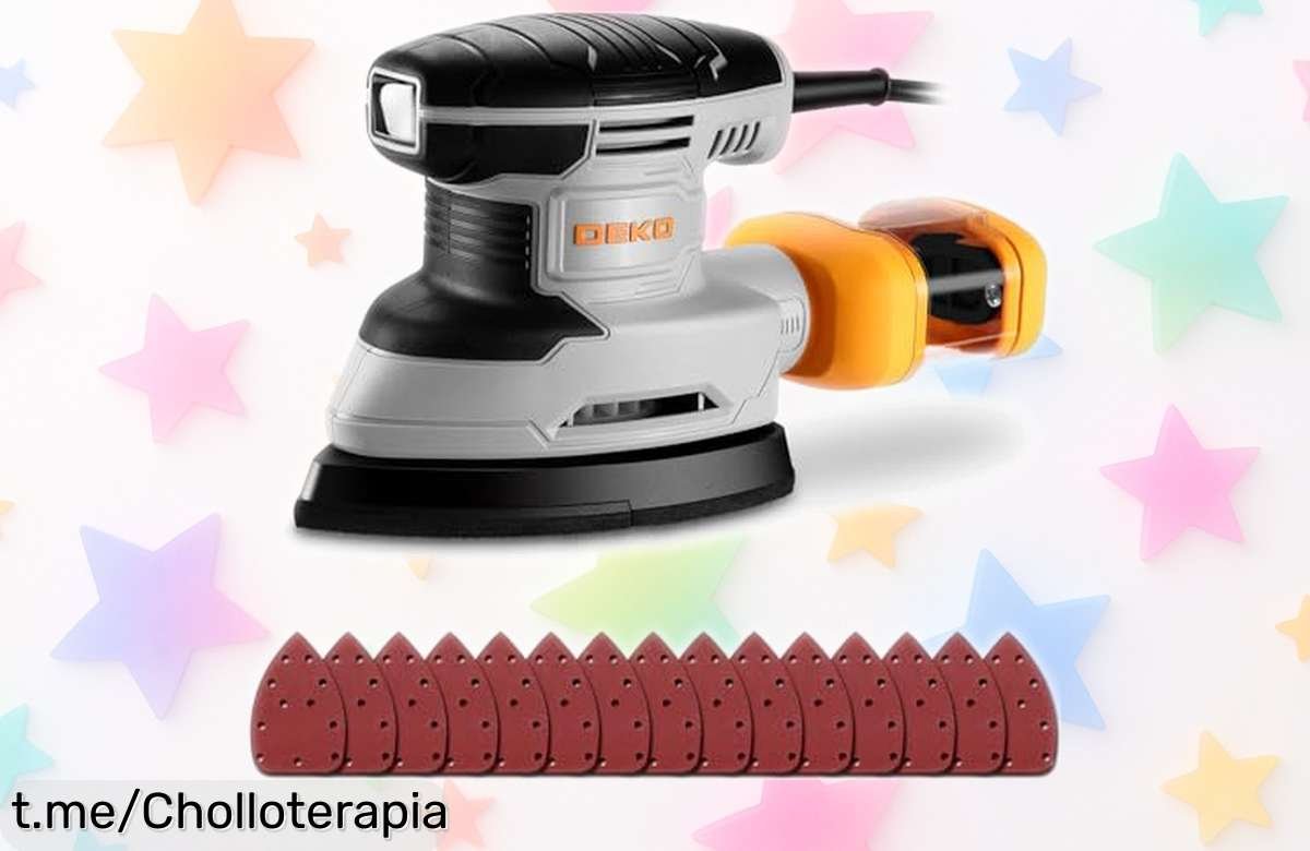 Lijadora eléctrica DEKOPRO de 180W: ¡sorpréndete con su precio rebajado y deja la madera perfecta en un instante! Actúa rápido o te perderás esta oferta increíble.