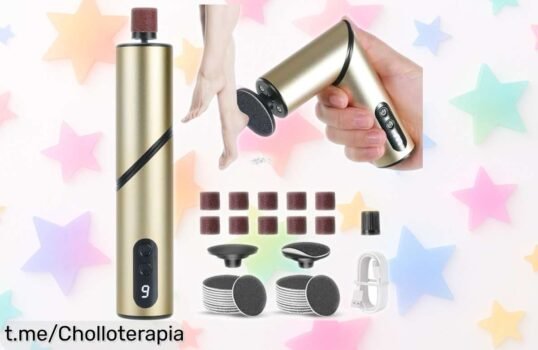 Lima eléctrica para pies VAYALT 2 en 1, el pepinazo que necesitas para suavizar tus talones agrietados ¡Aprovecha este precio regalo y cuida tus pies ya mismo!