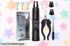 Lima eléctrica para uñas de perros ETENTOUS: precisión total con luz LED a precio loco, ¡aprovecha este ofertón y cuida a tu peludo como se merece!
