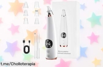 Limpiador de poros eléctrico con 6 cabezales y 3 modos, ¡rebajado y listo para transformar tu piel en un instante! No te lo pierdas, siente la frescura cada día.
