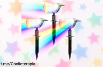 Luces solares para jardín Linkind en pack de 3, cambian de color y están ahora a precio loco: dale vida a tu espacio exterior antes de que se agoten las unidades. ¡Hazlo ya!
