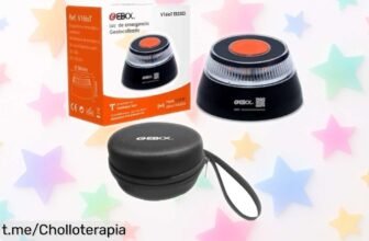 Luz baliza Ebox V16 IoT EB2503 para emergencias que brilla por su base imantada y precio de locura, ¡la seguridad en carretera que no puedes dejar pasar!