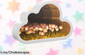 Luz nocturna con espejo DOITOOL, dale un toque mágico a tu habitación con esta belleza de tulipanes a un precio loco que no querrás perderte. ¡Corre antes de que se agote!