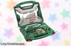 Maletín Bosch XLine Titanio con 100 piezas a precio locura, listo para cualquier tornillo; ¡aprovéchalo ya y haz que tus proyectos brillen como nunca!