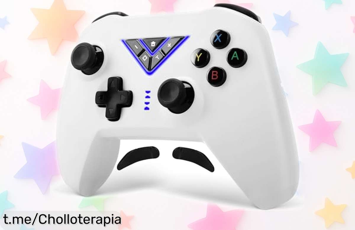 Mando inalámbrico VooFun para Switch y PC con luces RGB y turbo a precio de escándalo, ¡la diversión que buscas está al alcance!