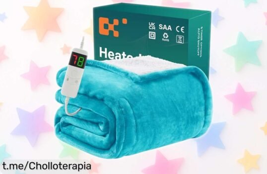 Manta térmica mullida BOMOVA a un precio de locura: calidez instantánea, 10 niveles y apagado automático. ¡Dale calor a tus noches frías antes que se agote!