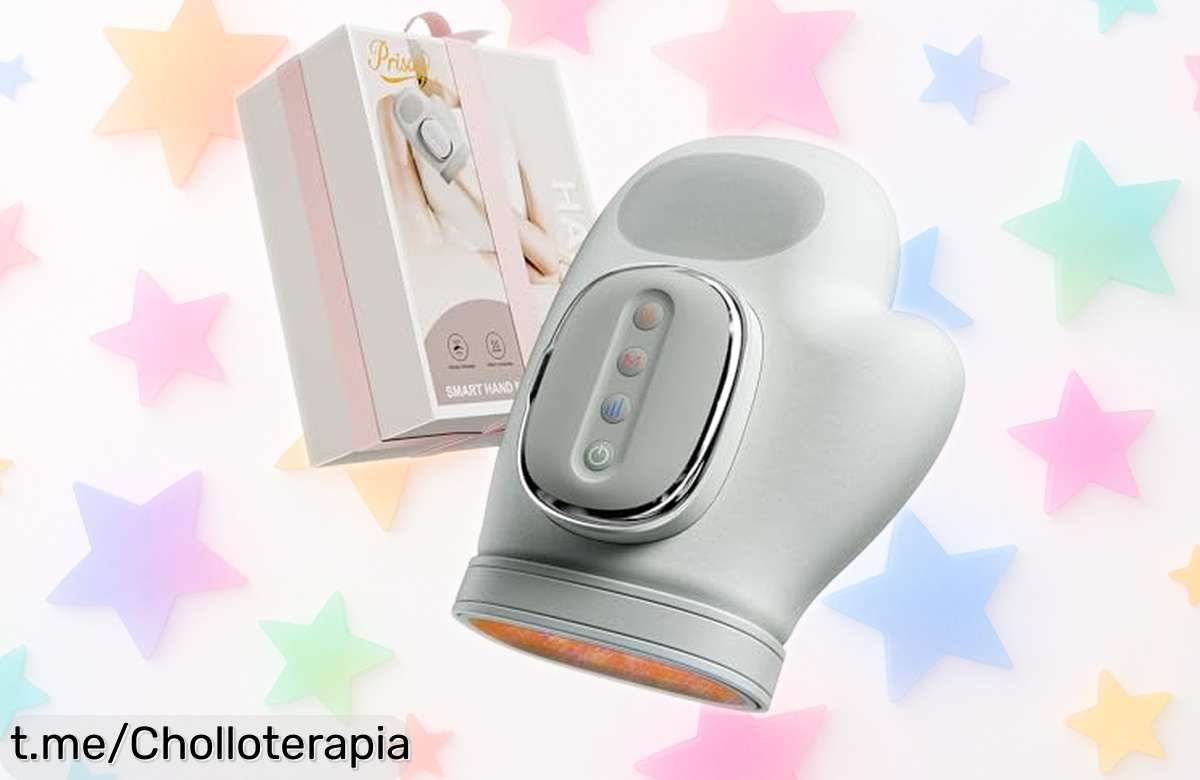 Masajeador de manos inalámbrico Prisag con calor: Relájate y desconecta donde quieras, ¡ahora a un precio regalado que no podrás dejar escapar!