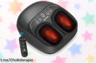 Masajeador de pies Comfier: pura relajación con calor y shiatsu a un precio rebajado, tu aliado contra el estrés está esperándote. ¡No te lo pierdas!
