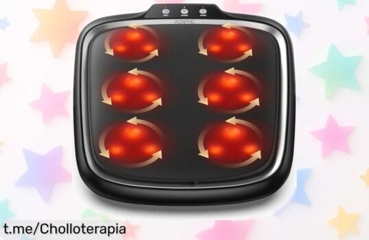 Masajeador eléctrico de pies RENPHO con calor, un ofertón que alivia el cansancio y cuida tus pies después de todo el día. ¡No te lo pierdas!