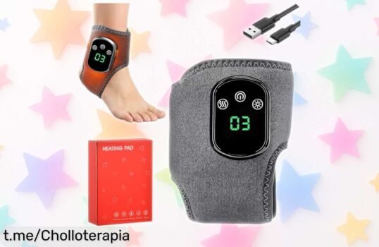 Masajeador eléctrico de pies y tobillos Mapille 3 en 1 a precio loco: alivia tu estrés con calor y vibración. ¡Date un capricho que no podrás dejar pasar!
