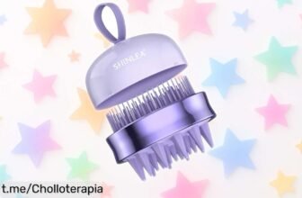 Masajeador y cepillo de silicona SHINLEA que potencia tu cabello y elimina la caída a precio locísimo, ¡no dejes pasar este chollo para cuidar tu melena con estilo!