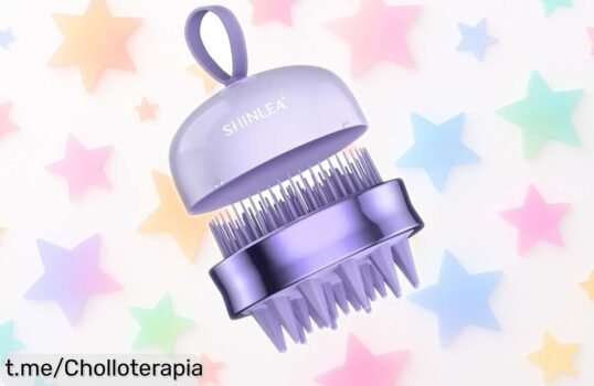 Masajeador y cepillo de silicona SHINLEA que potencia tu cabello y elimina la caída a precio locísimo, ¡no dejes pasar este chollo para cuidar tu melena con estilo!