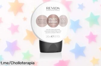 Mascarilla de color temporal Revlon Professional Nutri Color Filters para un brillo perlado impresionante, a precio tirado y cuida tu melena ¡No te la pierdas!