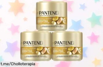 Mascarilla de keratina Pantene ProV en pack de 3 que repara tu pelo dañado desde la primera aplicación, ¡oferta increíble a un precio que te hará sonreír ya!