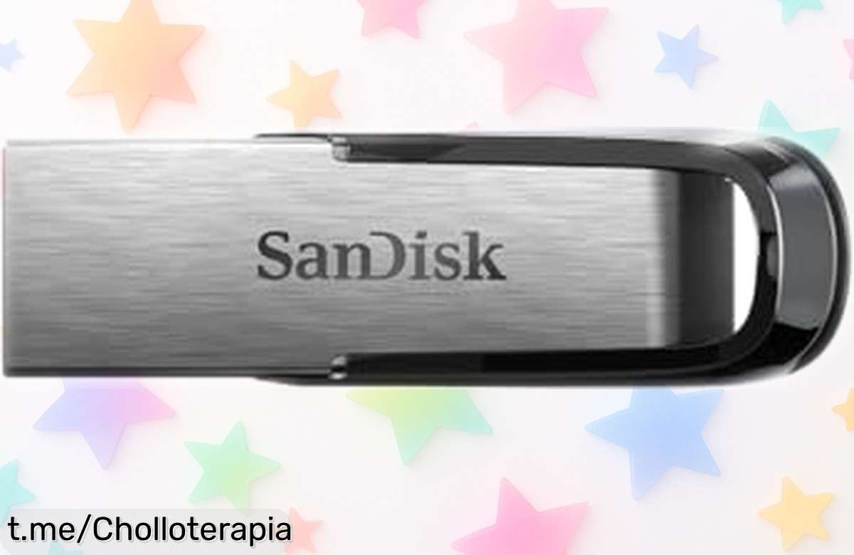 Memoria USB 3.0 SanDisk Ultra Flair de 64 GB a precio de escándalo: ¡lleva tus películas y archivos volando donde quieras! No te quedes sin ella, este chollo no durará.