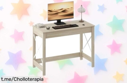 Mesa escritorio HOMCOM súper firme y moderna, chollo ideal para transformar tu rincón de trabajo ¡Aprovecha esta oferta loca antes de que se agote!