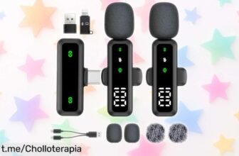 Micrófono Lavalier inalámbrico XIXIXIAXIA con sonido pro y clip, ¡la oferta que necesitas para llevar tus vídeos y podcasts a otro nivel! No te lo pierdas, atrévete a brillar.