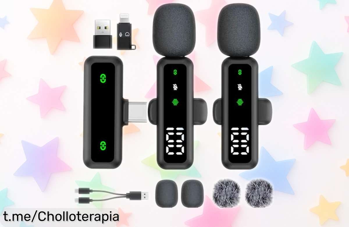 Micrófono Lavalier inalámbrico XIXIXIAXIA con sonido pro y clip, ¡la oferta que necesitas para llevar tus vídeos y podcasts a otro nivel! No te lo pierdas, atrévete a brillar.