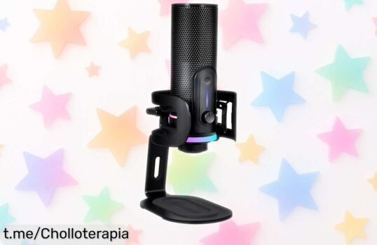 Micrófono USB Streamplify MIC PRO con luces RGB, sonido nítido y claro a un precio regalado. ¡No dejes pasar esta oportunidad única para brillar en tus streams!