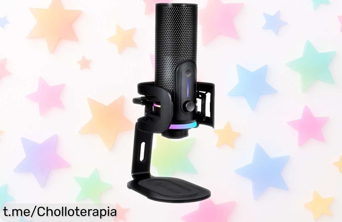 Micrófono USB Streamplify MIC PRO con luces RGB, sonido nítido y claro a un precio regalado. ¡No dejes pasar esta oportunidad única para brillar en tus streams!