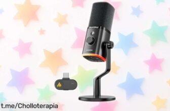 Micrófono inalámbrico de streaming MAONO PD100W, sonido espectacular y precio loco en una oferta que no querrás dejar pasar. ¡Hazte con el tuyo y mejora tus streams ahora!