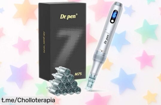 Microneedling Pen Dr. Pen M7S con 10 cartuchos, ¡ofertón brutal para mejorar cicatrices y arrugas a un precio loco! No dejes pasar esta oportunidad única de lucir como nunca.