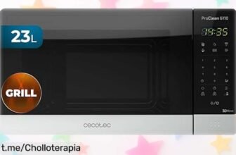 Microondas Cecotec ProClean 6110: ¡Ofertón de limpieza fácil y estilo en tu cocina que te hará querer cocinar todos los días! ¡Aprovecha ahora, no lo dejes escapar!