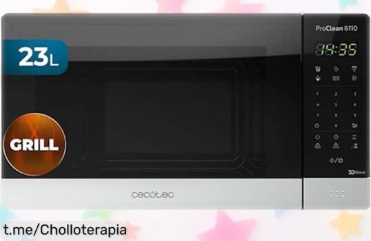 Microondas Cecotec ProClean 6110: ¡Ofertón de limpieza fácil y estilo en tu cocina que te hará querer cocinar todos los días! ¡Aprovecha ahora, no lo dejes escapar!