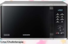 Microondas Samsung MS23B3515AS de 23 litros a precio regalado, calienta rápido y fácil ¡no te quedes sin el tuyo porque se agota!