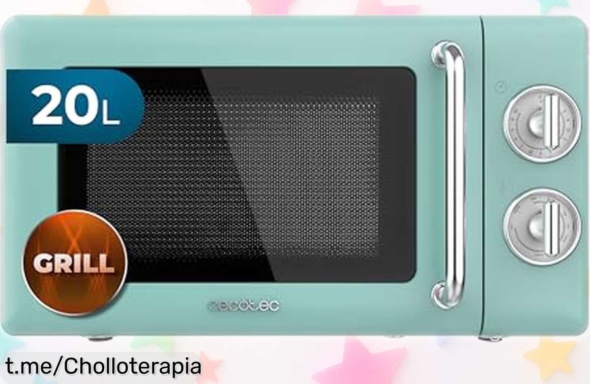 Microondas mecánico Cecotec Proclean 3110 con grill, ¡oferta regaladísima para darle vida a tu cocina! No dejes pasar este precio loco y disfruta cocinar rápido y fácil.