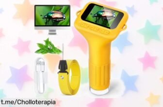 Microscopio digital SKYBASIC con zoom 1000x y pantalla de 2” ¡Gran rebaja! Haz que la curiosidad de tus peques brille en fotos y vídeos. No pierdas esta oportunidad única para explorar juntos.