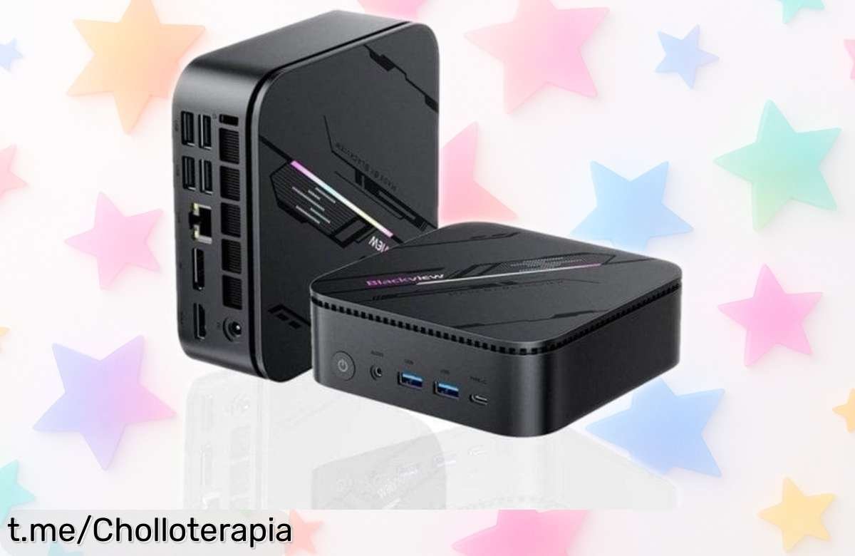 Mini PC Blackview MP100 Pro con Intel i5 y 16GB: ¡Chollazo, super rápido con SSD y Windows 11 Pro! No dejes pasar esta oferta única que transforma tu entretenimiento.