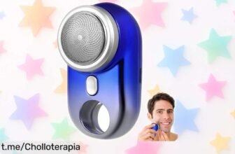 Mini afeitadora eléctrica POPETPOP, un ofertón silencioso que cabe en tu bolsillo y te asegura un afeitado rápido. ¡No te la pierdas, llévala contigo y siente la frescura instantánea!