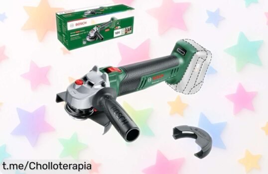 Mini amoladora Bosch UniversalGrind 18V75 con accesorios a un precio loco, la herramienta versátil que necesitas en casa para todo tipo de trabajos. No dejes pasar esta oportunidad única y hazla tuya ya.