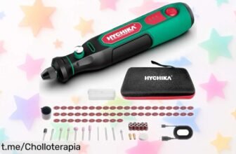 Mini amoladora eléctrica HYCHIKA 3,6V con 77 accesorios a un precio de ganga que no puedes dejar pasar; ¡convierte cada proyecto en una obra maestra y disfruta del ahorro ya!