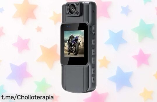 Mini cámara corporal Andoer 4K con visión nocturna y batería de 7 horas a un precio loco, captura cada instante sin perder ni un detalle. ¡No dejes pasar esta oportunidad única!