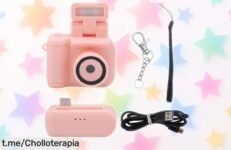 Mini cámara de llavero Lazmin112 con pantalla para ver tus fotos al instante, ¡un chollazo que cabe en cualquier bolsillo y ahora a un precio irresistible!