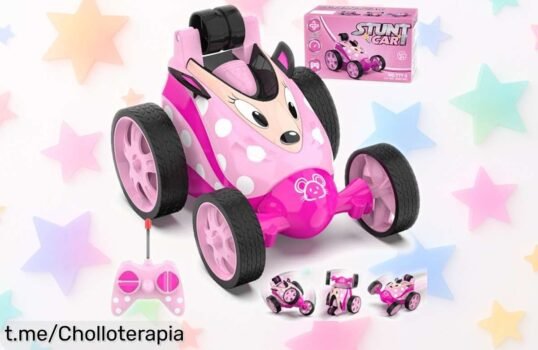 Mini coche teledirigido Mieryd que hace acrobacias de 360° y está a precio tirado, ¡perfecto para llenar de risas las horas de juego!